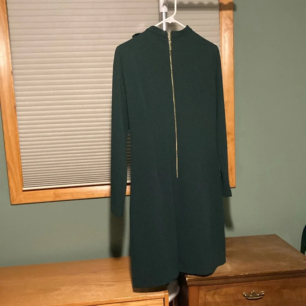 Calvin Klein Green Dress with bow - Picture 2 of 5